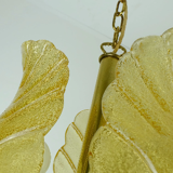 Carl fagerlund mid century pendant lamp brass amber glass orrefors 1960s chandelier