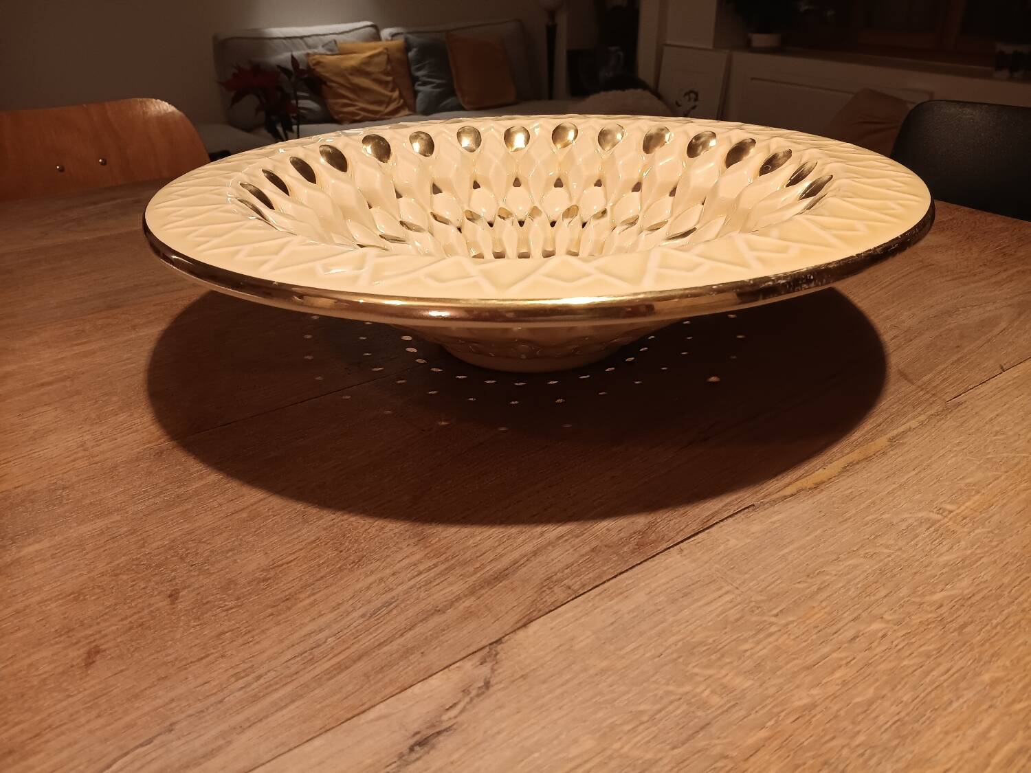 Hollywood Regency fruit bowl