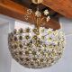 Lustre floral en cristaux taillés par Bakalowits et Söhne, Autriche, 1970