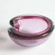 Murano glass purple bullicante trinket bowl, 1960s