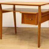 Bureau vintage de Roger Landault en chêne, 1950