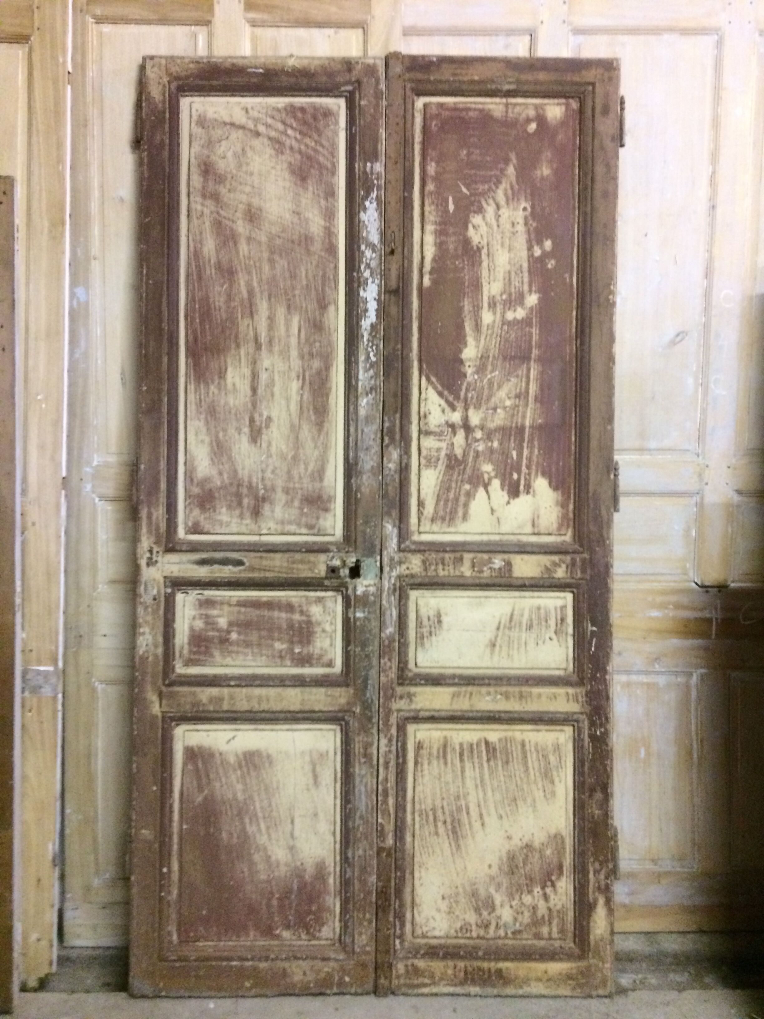 Double communication door - oak, XVIIIth century