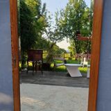 Beveled Ice Pine Door Mirror 64X120