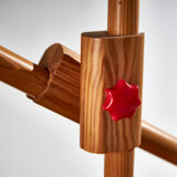 Solid pine table lamp by Lys