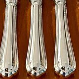 Christofle spatours 8 dessert knives 19.5 cm very good condition