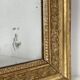 Petit miroir en bois stuqué et doré d’époque Restauration
