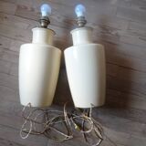 Pair of ceramic lamp legs