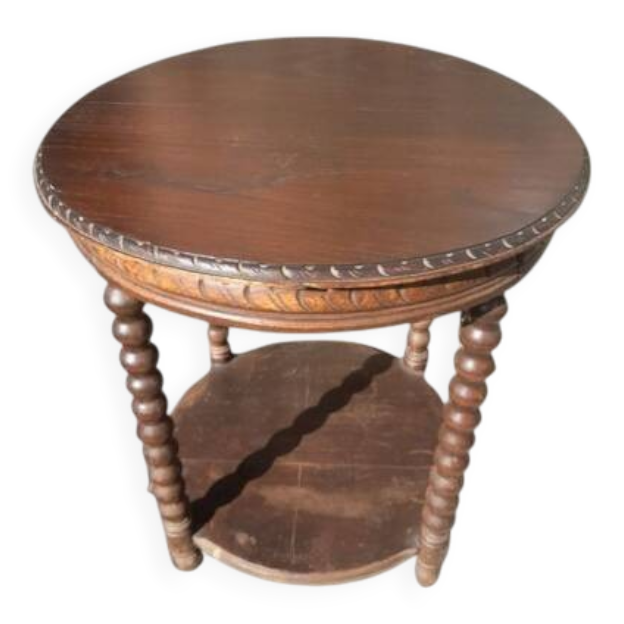 Sculpted wooden table