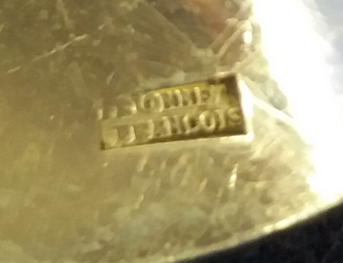 4 table spoons in silver metal from the brand frionnet françois art deco style