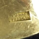 4 table spoons in silver metal from the brand frionnet françois art deco style