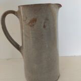 Glazed stoneware pitcher
