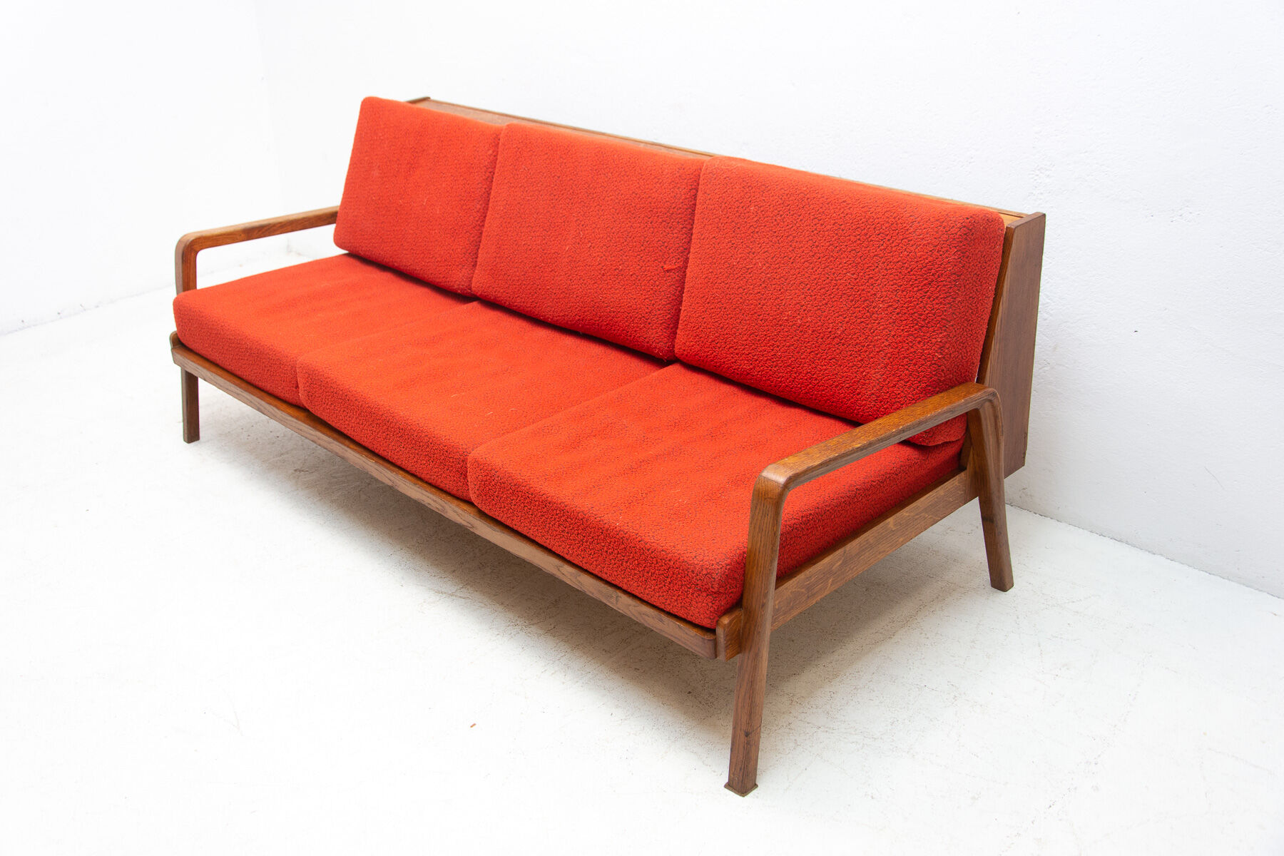 Mid century folding sofa in scandinavian style, 1960´s, czechoslovakia