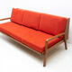 Mid century folding sofa in scandinavian style, 1960´s, czechoslovakia