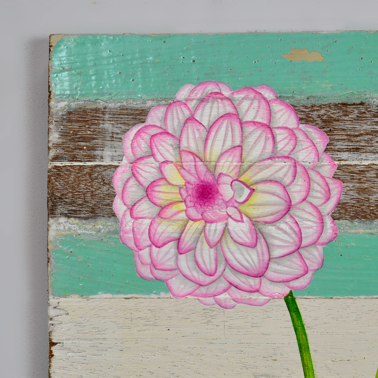 Painting on driftwood