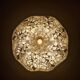 Old stained glass pendant light