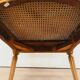 Louis XVI style office armchair in 19th century stained beech