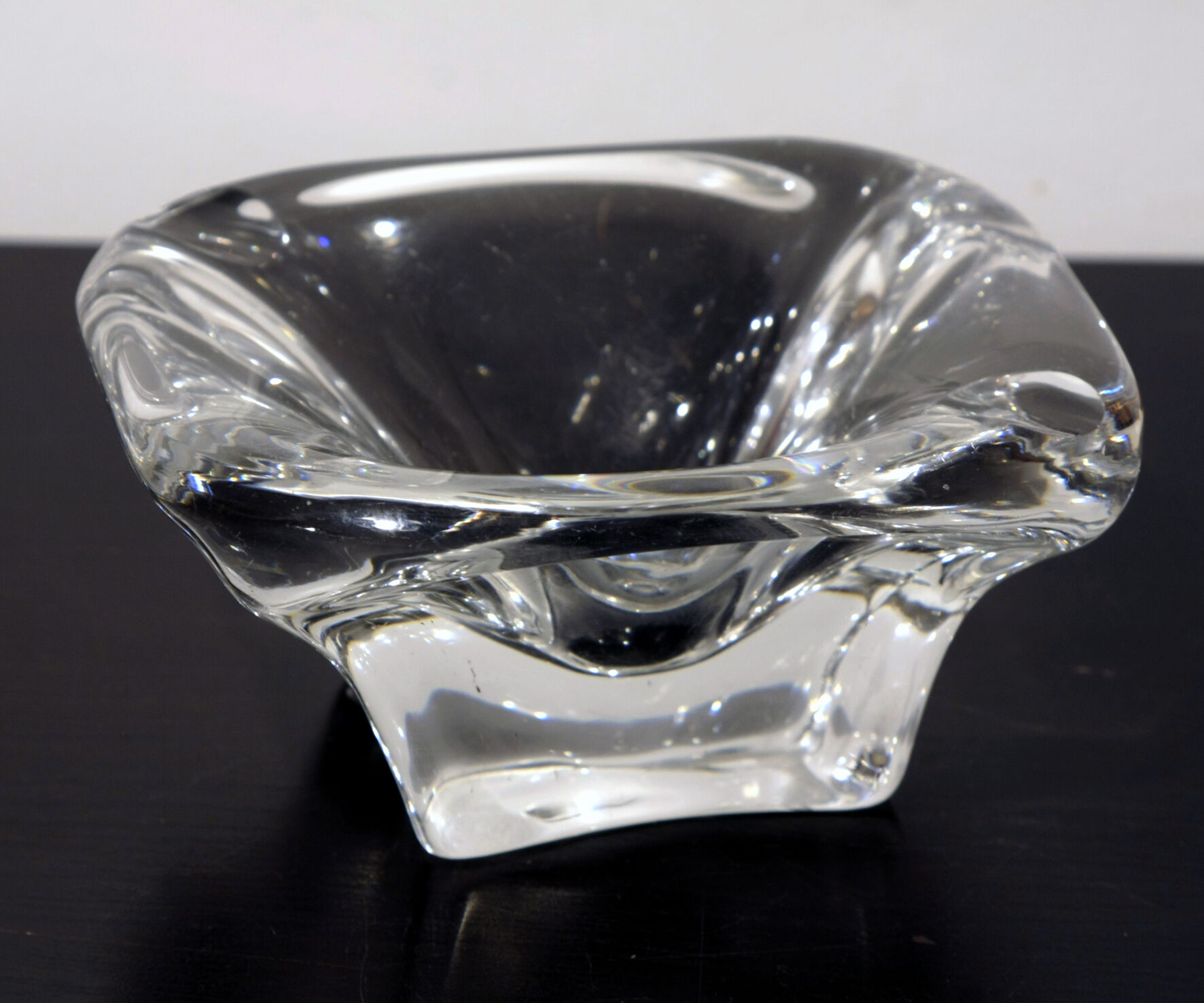 Val St Lambert crystal ashtray