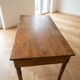 Rustic solid wood dining table with drawer