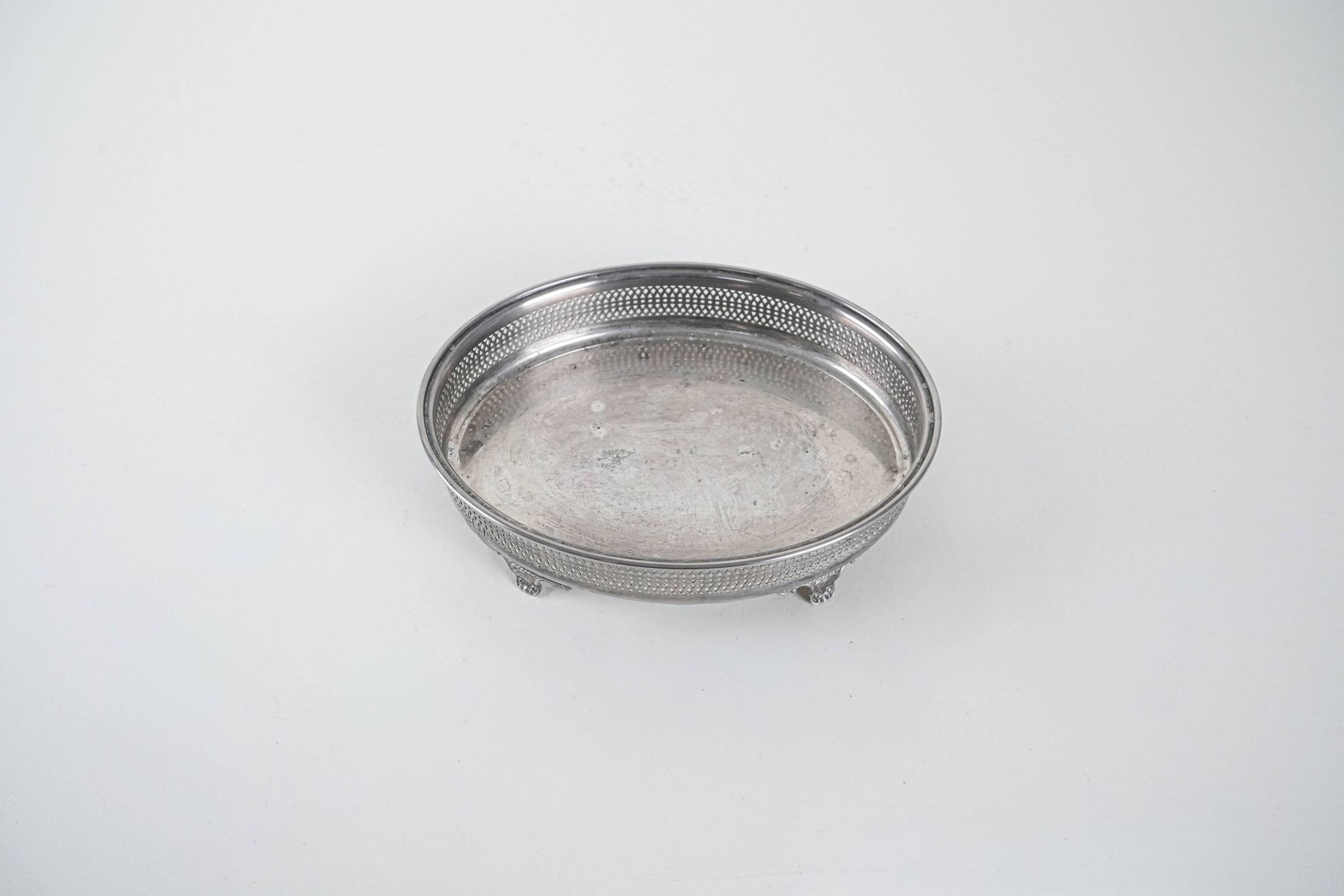 Silver platter, Italian design, 1970s, made in Italy