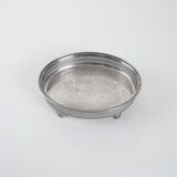 Plateau en argent, design italien, années 1970, fabriqué en Italie