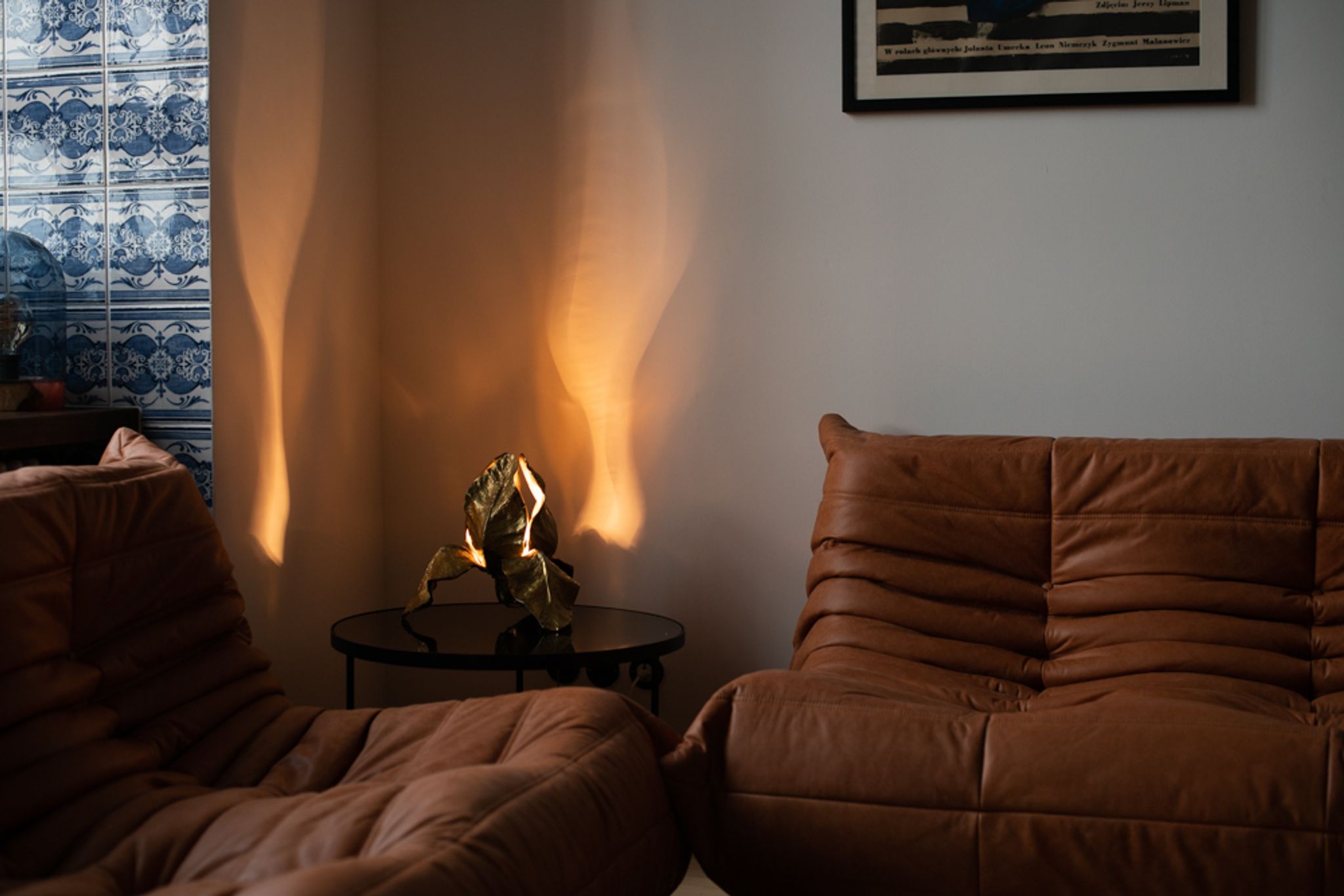 Iris table lamp by Christiane Charles for Maison Charles