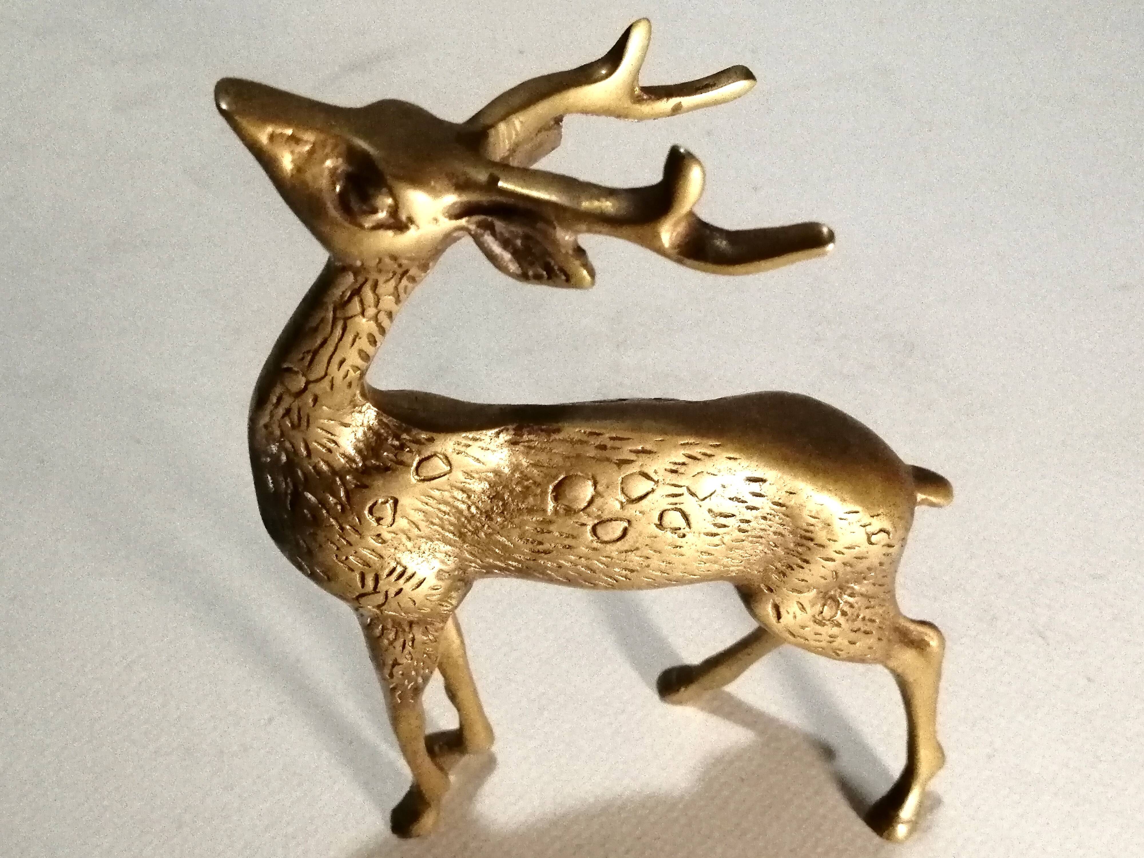 Brass deer 70s