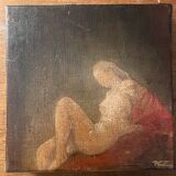 Oil on canvas female nude