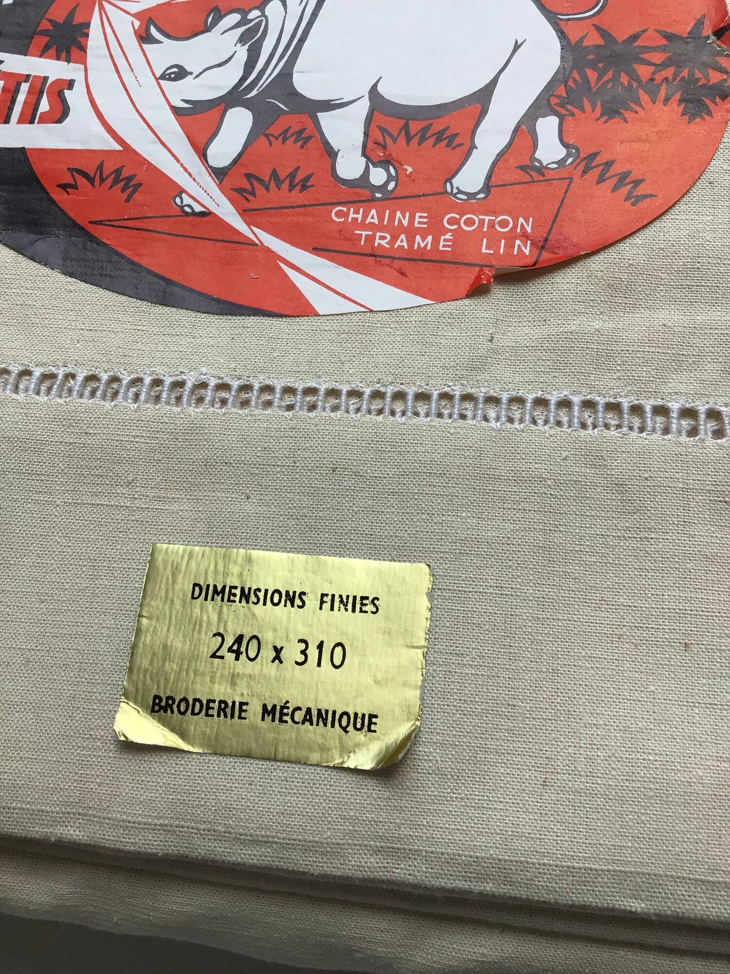 Lot 3 new sheets Métis large size