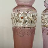 Pair of small Art Nouveau enameled vases, circa 1900