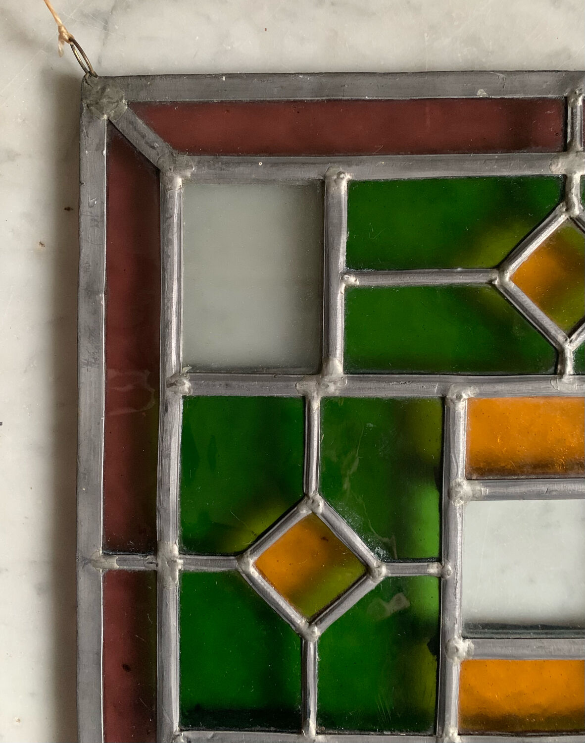 Old stained glass window