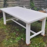 White farm table