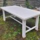 White farm table