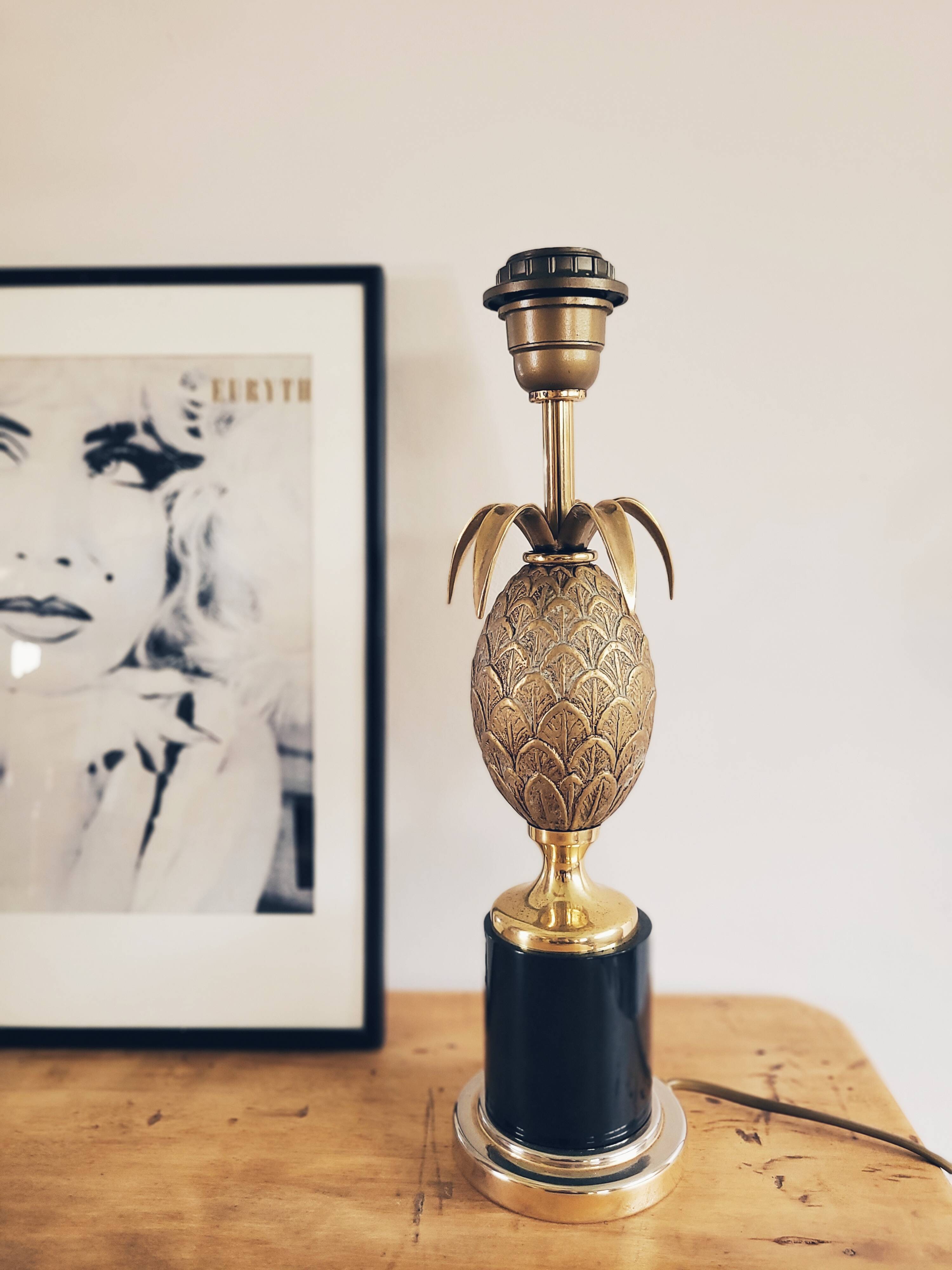 Hollywood Regency Pineapple Lamp 1960s