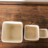 Set of 3 vintage Ditmar pots