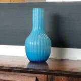 Turquoise cylindrical vase