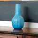 Vase cylindrique turquoise