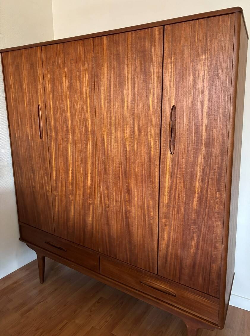 Armoire scandinave vintage teck - Années 1970