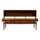 Kurt Østervig Low Walnut Sideboard with Bookcase Top 1950s