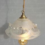 Pendant lamp glacier Ezan art deco 1930