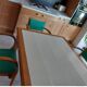 3 vintage design bridge armchairs, rounded armrests