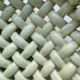 Light green woven ceramic basket Jérome Massier Vallauris