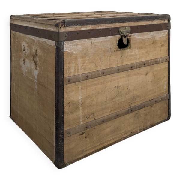 Malle de voyage en bois