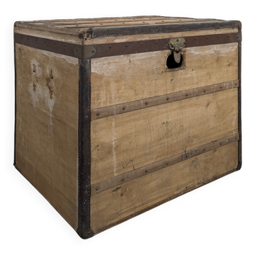 Malle de voyage en bois