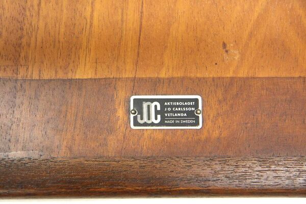 Table basse en teck, Karl Erik Ekselius, JOC, Vetlanda, Suède, 1950