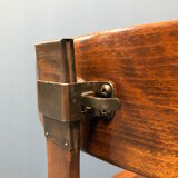 Brown beech wooden Albert Stoll atelier or desk chair from the 1920s