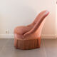Fauteuil crapaud vieux rose
