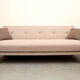 Scandinavian 3-seater sofa in beige, completely restored