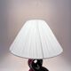 Lampe de chevet céramique rouge et noir 8 Vallauris années 50 1950 vintage