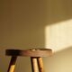 Tripod stool made of solid oak, by a Danish cabinetmaker, mid-century, around 1960.