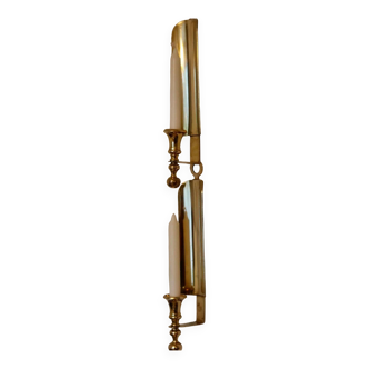 Pair of mid-century Swedish brass sconces